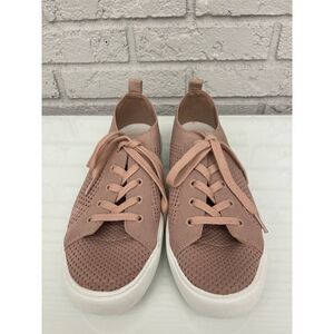 Marc Fisher Sashya Women Blush Lace-Up Knit Sneakers Size 8